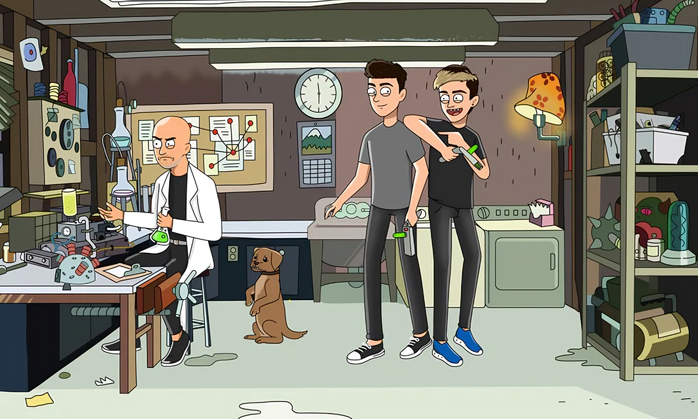 Framed Rick and Morty