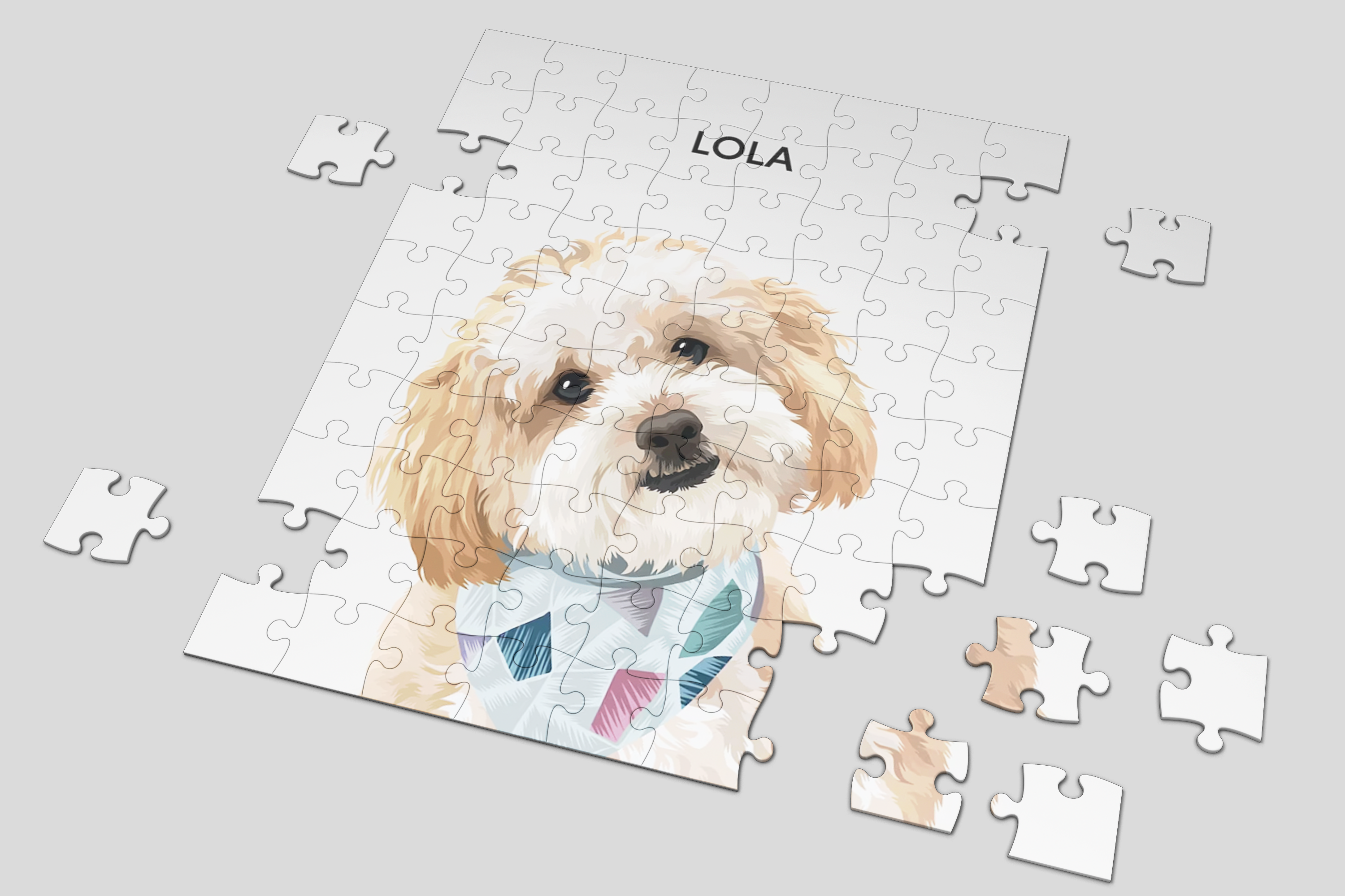 Pet portrait puzzle